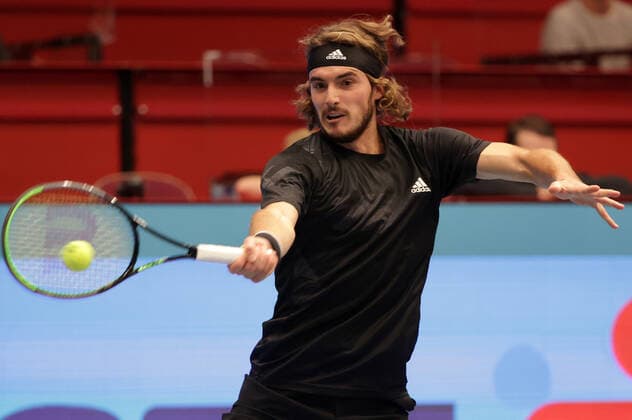 TENNIS - ATP, Tennis Herren Erste Bank Open VIENNA,AUSTRIA,28.OCT.20 - TENNIS - ATP World Tour, Erste Bank Open. Image shows Stefanos Tsitsipas (GRE). GEPAxpictures xWalterxLuger