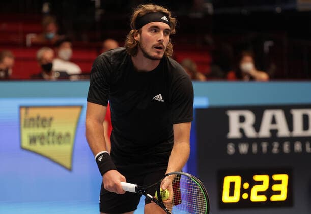 TENNIS - ATP, Tennis Herren Erste Bank Open VIENNA,AUSTRIA,28.OCT.20 - TENNIS - ATP World Tour, Erste Bank Open. Image shows Stefanos Tsitsipas (GRE). GEPAxpictures xWalterxLuger