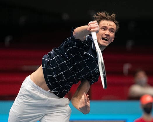 Daniil Medvedev Tennis FIRST BENCH OPEN 2020 ATP 500 Stadthalle Vienna Austria 28 October 2020 Â Copyright: xJuergenxHasenkopfx