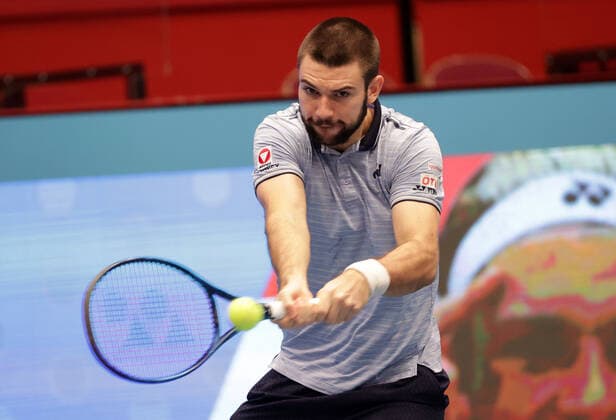TENNIS - ATP, Tennis Herren Erste Bank Open VIENNA,AUSTRIA,29.OCT.20 - TENNIS - ATP World Tour, Erste Bank Open. Image shows Jurij Rodionov (AUT). GEPAxpictures xWalterxLuger