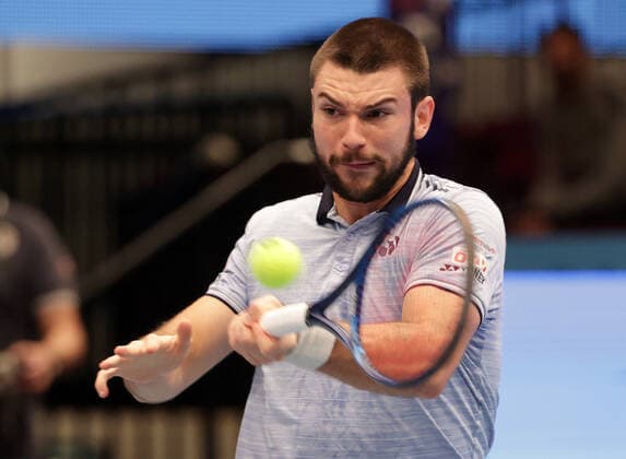 TENNIS - ATP, Tennis Herren Erste Bank Open VIENNA,AUSTRIA,29.OCT.20 - TENNIS - ATP World Tour, Erste Bank Open. Image shows Jurij Rodionov (AUT). GEPAxpictures xWalterxLuger