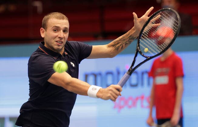 TENNIS - ATP, Tennis Herren Erste Bank Open VIENNA,AUSTRIA,29.OCT.20 - TENNIS - ATP World Tour, Erste Bank Open. Image shows Daniel Evans (GBR). GEPAxpictures xWalterxLuger