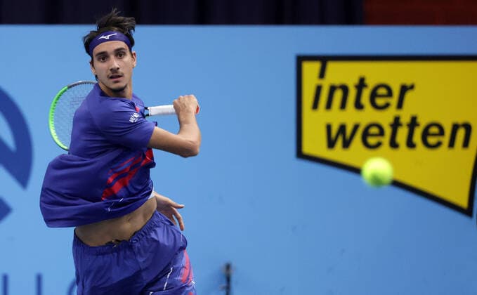 TENNIS - ATP, Tennis Herren Erste Bank Open VIENNA,AUSTRIA,29.OCT.20 - TENNIS - ATP World Tour, Erste Bank Open. Image shows Lorenzo Sonego (ITA). GEPAxpictures xWalterxLuger