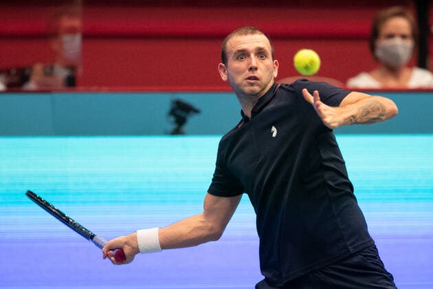 Daniel Evans Tennis ERSTE BANK OPEN 2020 ATP 500 Stadthalle Vienna Austria 29 October 2020 Â Copyright: xJuergenxHasenkopfx