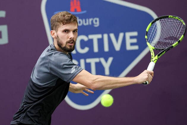 In the picture Oscar Otte GER 8 TENNIS CHALLENGER HAMBURG presented by TANNENHOF, Hamburg, DTB Base Hamburg, 29 10 2020,