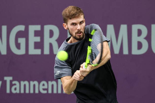 In the picture Oscar Otte GER 8 TENNIS CHALLENGER HAMBURG presented by TANNENHOF, Hamburg, DTB Base Hamburg, 29 10 2020,