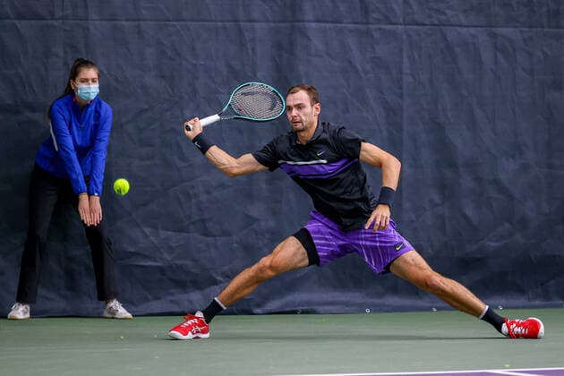 In the picture Roman SAFIULLIN RUS TENNIS CHALLENGER HAMBURG presented by TANNENHOF, Hamburg, DTB Stützpunkt Hamburg, 29 10 2020