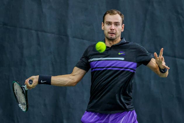 In the picture Roman SAFIULLIN RUS TENNIS CHALLENGER HAMBURG presented by TANNENHOF, Hamburg, DTB Stützpunkt Hamburg, 29 10 2020