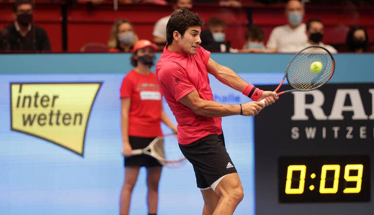 TENNIS - ATP, Tennis Herren Erste Bank Open VIENNA,AUSTRIA,29.OCT.20 - TENNIS - ATP World Tour, Erste Bank Open. Image shows Cristian Garin (CHI). GEPAxpictures xWalterxLuger