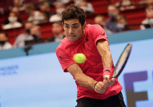 TENNIS - ATP, Tennis Herren Erste Bank Open VIENNA,AUSTRIA,29.OCT.20 - TENNIS - ATP World Tour, Erste Bank Open. Image shows Cristian Garin (CHI). GEPAxpictures xWalterxLuger