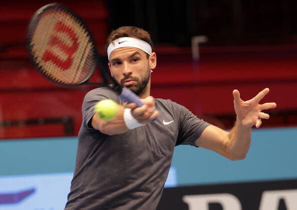 TENNIS - ATP, Tennis Herren Erste Bank Open VIENNA,AUSTRIA,29.OCT.20 - TENNIS - ATP World Tour, Erste Bank Open. Image shows Grigor Dimitrov (BUL). GEPAxpictures xWalterxLuger
