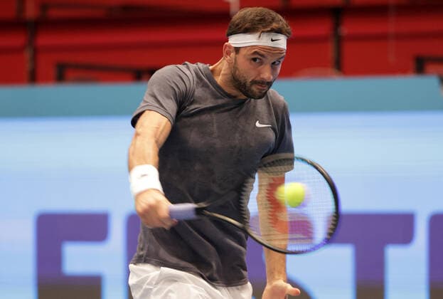 TENNIS - ATP, Tennis Herren Erste Bank Open VIENNA,AUSTRIA,29.OCT.20 - TENNIS - ATP World Tour, Erste Bank Open. Image shows Grigor Dimitrov (BUL). GEPAxpictures xWalterxLuger