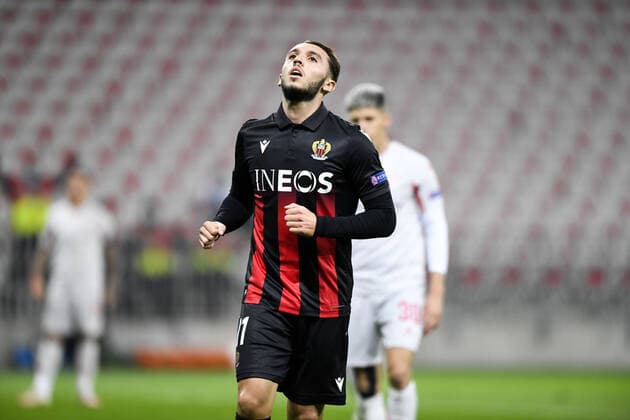 JOIE - 11 AMINE GOUIRI (NICE) FOOTBALL : Nice vs Hapoel Beer Sheva - Ligue Europa - 29 10 2020 FEP Panoramic 