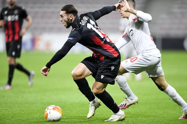 11 AMINE GOUIRI (NICE) FOOTBALL : Nice vs Hapoel Beer Sheva - Ligue Europa - 29 10 2020 FEP Panoramic 