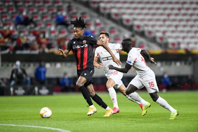 19 KHEPHREN THURAM (NICE) FOOTBALL : Nice vs Hapoel Beer Sheva - Ligue Europa - 29 10 2020 FEP Panoramic 