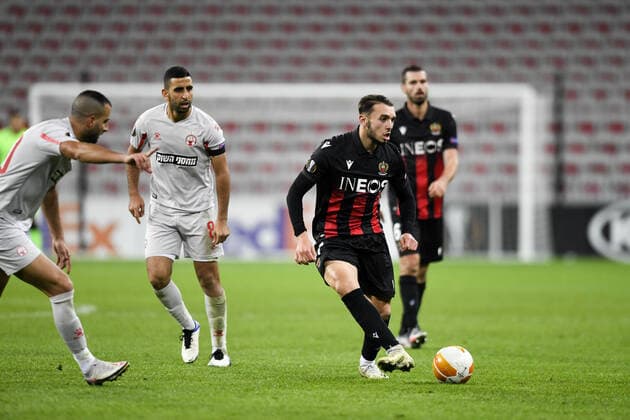 11 AMINE GOUIRI (NICE) FOOTBALL : Nice vs Hapoel Beer Sheva - Ligue Europa - 29 10 2020 FEP Panoramic 