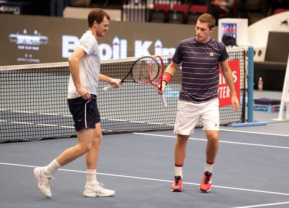 TENNIS - ATP, Tennis Herren Erste Bank Open VIENNA,AUSTRIA,30.OCT.20 - TENNIS - ATP World Tour, Erste Bank Open. Image shows Jamie Murray and Neal Skupski (GBR). GEPAxpictures xWalterxLuger