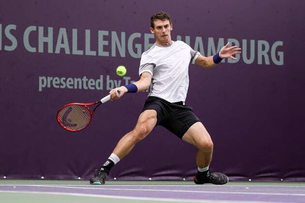 In the picture Henri Laaksonen SUI 6 TENNIS CHALLENGER HAMBURG presented by TANNENHOF, Hamburg, DTB Base Hamburg, 30 10 2020,