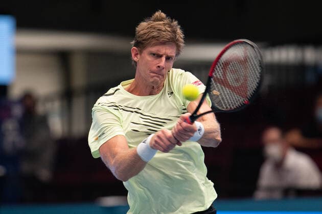 Kevin Anderson RSA Tennis FIRST BENCH OPEN 2020 ATP 500 Stadthalle Vienna Austria 30 October 2020 Â Copyright: xJuergenxHasenkopfx