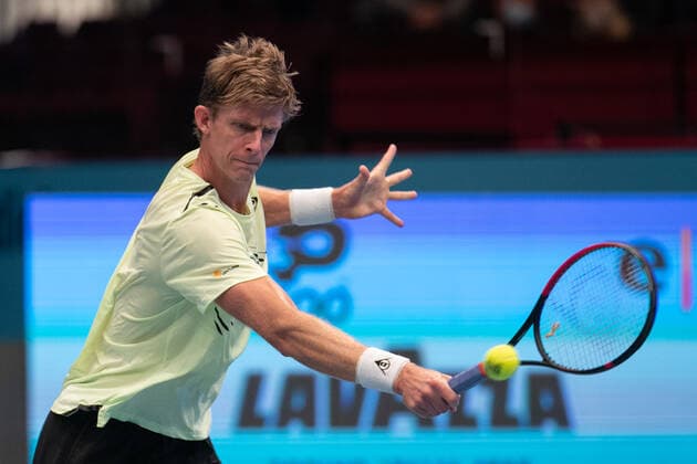 Kevin Anderson RSA Tennis FIRST BENCH OPEN 2020 ATP 500 Stadthalle Vienna Austria 30 October 2020 Â Copyright: xJuergenxHasenkopfx