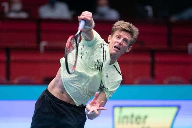 Kevin Anderson RSA Tennis FIRST BENCH OPEN 2020 ATP 500 Stadthalle Vienna Austria 30 October 2020 Â Copyright: xJuergenxHasenkopfx
