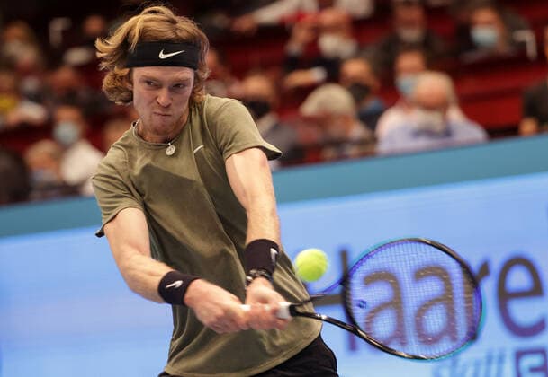 TENNIS - ATP, Tennis Herren Erste Bank Open VIENNA,AUSTRIA,30.OCT.20 - TENNIS - ATP World Tour, Erste Bank Open. Image shows Andrey Rublev (RUS). GEPAxpictures xWalterxLuger