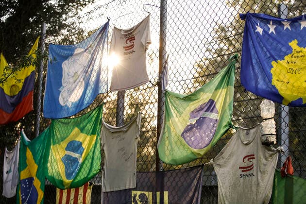 Motorsports FIA Formula One World Championship 2020, Grand Prix of Emilia Romagna, Tributes to Ayrton Senna Imola Italy