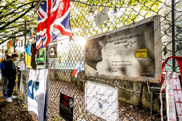Motorsports FIA Formula One World Championship 2020, Grand Prix of Emilia Romagna, Tributes to Ayrton Senna Imola Italy
