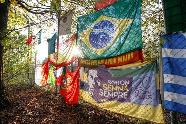 Motorsports FIA Formula One World Championship 2020, Grand Prix of Emilia Romagna, Tributes to Ayrton Senna Imola Italy