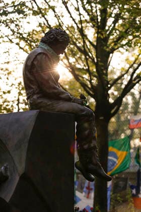 Motorsports FIA Formula One World Championship 2020, Grand Prix of Emilia Romagna, Tributes to Ayrton Senna Imola Italy