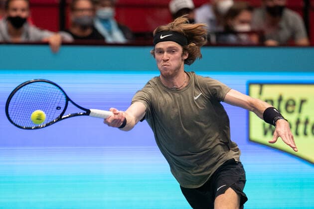 Andrey Rublev Tennis ERSTE BANK OPEN 2020 ATP 500 Stadthalle Vienna Austria 30 October 2020 Â Copyright: xJuergenxHasenkopfx