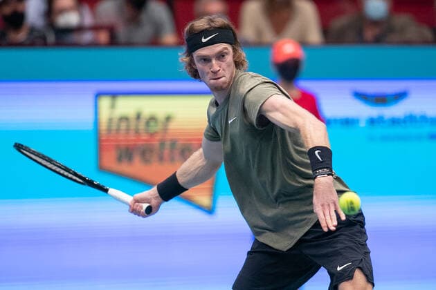 Andrey Rublev Tennis ERSTE BANK OPEN 2020 ATP 500 Stadthalle Vienna Austria 30 October 2020 Â Copyright: xJuergenxHasenkopfx
