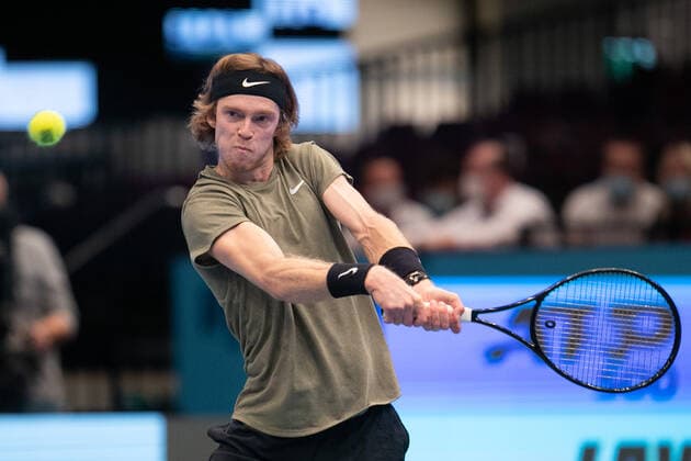Andrey Rublev Tennis ERSTE BANK OPEN 2020 ATP 500 Stadthalle Vienna Austria 30 October 2020 Â Copyright: xJuergenxHasenkopfx