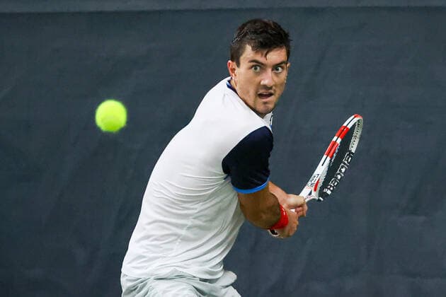 In the picture Sebastian Ofner AUT TENNIS CHALLENGER HAMBURG presented by TANNENHOF, Hamburg, DTB Base Hamburg, 30 10 2020,