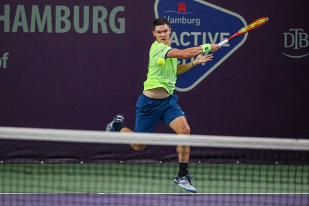 In the picture Kamil Majchrzak POL 1 TENNIS CHALLENGER HAMBURG presented by TANNENHOF, Hamburg, DTB Base Hamburg, 30 10 2020,