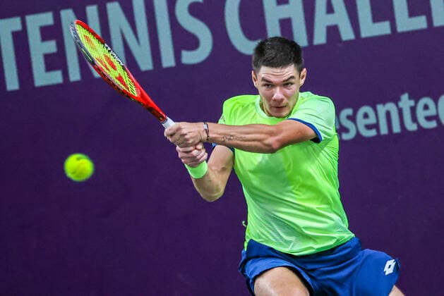 In the picture Kamil Majchrzak POL 1 TENNIS CHALLENGER HAMBURG presented by TANNENHOF, Hamburg, DTB Base Hamburg, 30 10 2020,