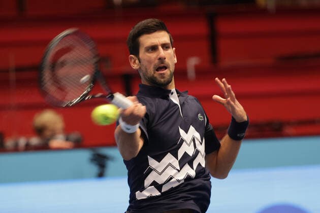 TENNIS - ATP, Tennis Herren Erste Bank Open VIENNA,AUSTRIA,30.OCT.20 - TENNIS - ATP World Tour, Erste Bank Open. Image shows Novak Djokovic (SRB). GEPAxpictures xWalterxLuger