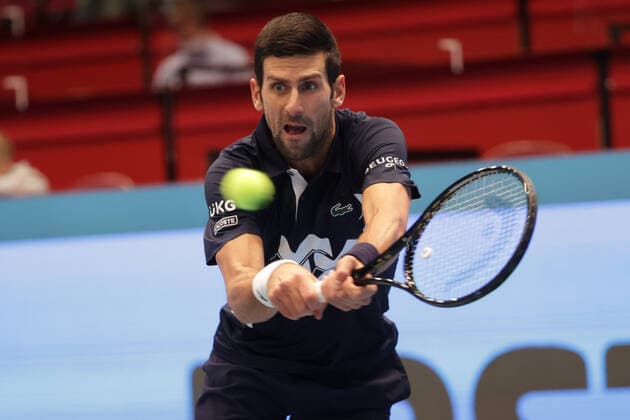 TENNIS - ATP, Tennis Herren Erste Bank Open VIENNA,AUSTRIA,30.OCT.20 - TENNIS - ATP World Tour, Erste Bank Open. Image shows Novak Djokovic (SRB). GEPAxpictures xWalterxLuger