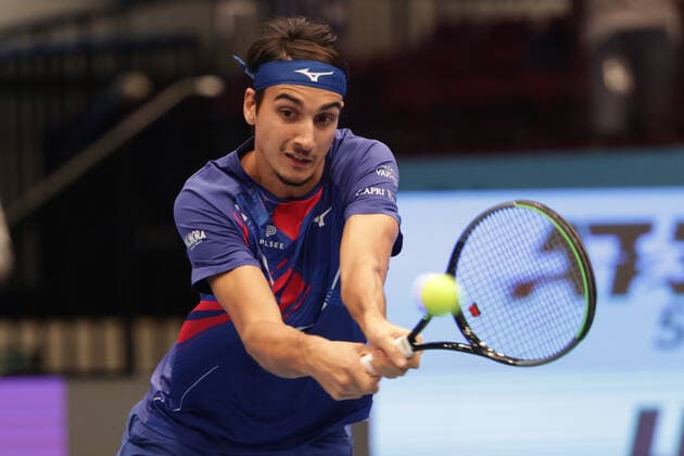 TENNIS - ATP, Tennis Herren Erste Bank Open VIENNA,AUSTRIA,30.OCT.20 - TENNIS - ATP World Tour, Erste Bank Open. Image shows Lorenzo Sonego (ITA). GEPAxpictures xWalterxLuger