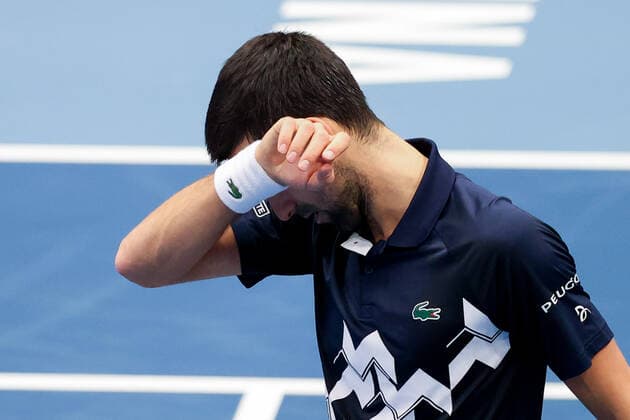 TENNIS - ATP, Tennis Herren Erste Bank Open VIENNA,AUSTRIA,30.OCT.20 - TENNIS - ATP World Tour, Erste Bank Open. Image shows Novak Djokovic (SRB). GEPAxpictures xChristianxWalgram