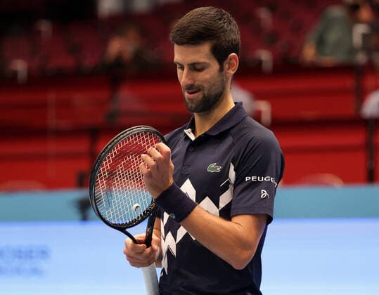 TENNIS - ATP, Tennis Herren Erste Bank Open VIENNA,AUSTRIA,30.OCT.20 - TENNIS - ATP World Tour, Erste Bank Open. Image shows Novak Djokovic (SRB). GEPAxpictures xWalterxLuger