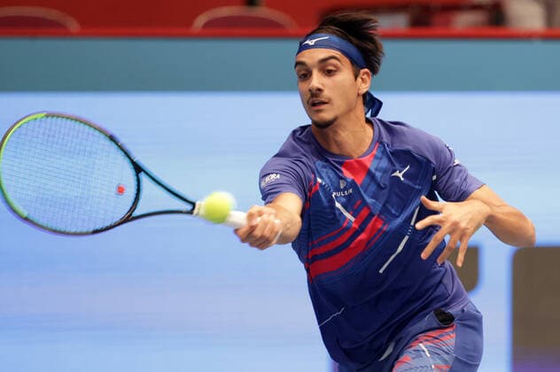 TENNIS - ATP, Tennis Herren Erste Bank Open VIENNA,AUSTRIA,30.OCT.20 - TENNIS - ATP World Tour, Erste Bank Open. Image shows Lorenzo Sonego (ITA). GEPAxpictures xWalterxLuger