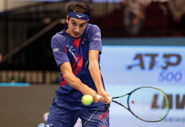 TENNIS - ATP, Tennis Herren Erste Bank Open VIENNA,AUSTRIA,30.OCT.20 - TENNIS - ATP World Tour, Erste Bank Open. Image shows Lorenzo Sonego (ITA). GEPAxpictures xWalterxLuger