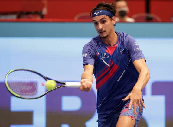 TENNIS - ATP, Tennis Herren Erste Bank Open VIENNA,AUSTRIA,30.OCT.20 - TENNIS - ATP World Tour, Erste Bank Open. Image shows Lorenzo Sonego (ITA). GEPAxpictures xWalterxLuger