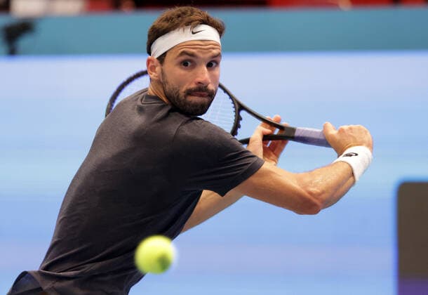TENNIS - ATP, Tennis Herren Erste Bank Open VIENNA,AUSTRIA,30.OCT.20 - TENNIS - ATP World Tour, Erste Bank Open. Image shows Grigor Dimitrov (BUL). GEPAxpictures xWalterxLuger