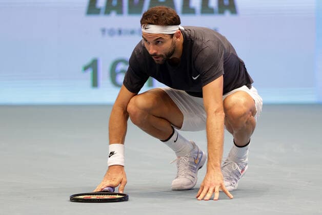 TENNIS - ATP, Tennis Herren Erste Bank Open VIENNA,AUSTRIA,30.OCT.20 - TENNIS - ATP World Tour, Erste Bank Open. Image shows the disappointment of Grigor Dimitrov (BUL). GEPAxpictures xWalterxLuger