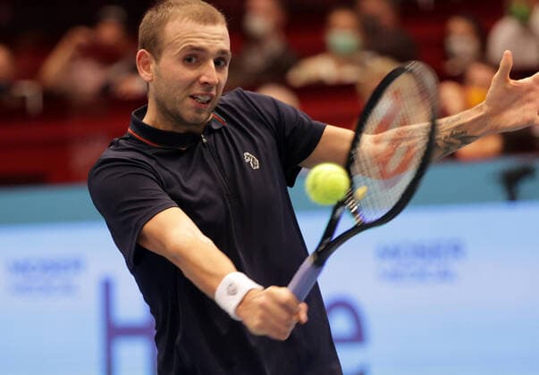 TENNIS - ATP, Tennis Herren Erste Bank Open VIENNA,AUSTRIA,30.OCT.20 - TENNIS - ATP World Tour, Erste Bank Open. Image shows Daniel Evans (GBR). GEPAxpictures xWalterxLuger