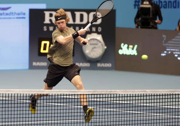 TENNIS - ATP, Tennis Herren Erste Bank Open VIENNA,AUSTRIA,31.OCT.20 - TENNIS - ATP World Tour, Erste Bank Open. Image shows Andrey Rublev (RUS). GEPAxpictures xWalterxLuger
