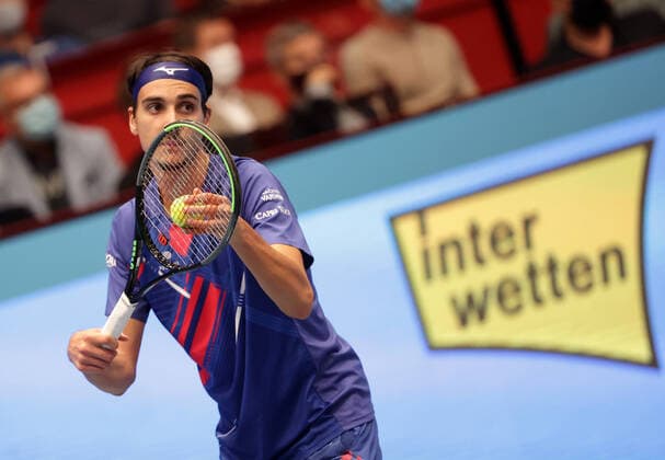 TENNIS - ATP, Tennis Herren Erste Bank Open VIENNA,AUSTRIA,31.OCT.20 - TENNIS - ATP World Tour, Erste Bank Open. Image shows Lorenzo Sonego (ITA). GEPAxpictures xWalterxLuger
