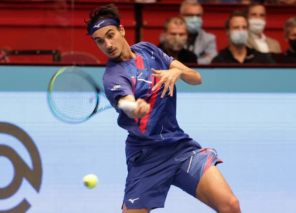 TENNIS - ATP, Tennis Herren Erste Bank Open VIENNA,AUSTRIA,31.OCT.20 - TENNIS - ATP World Tour, Erste Bank Open. Image shows Lorenzo Sonego (ITA). GEPAxpictures xWalterxLuger